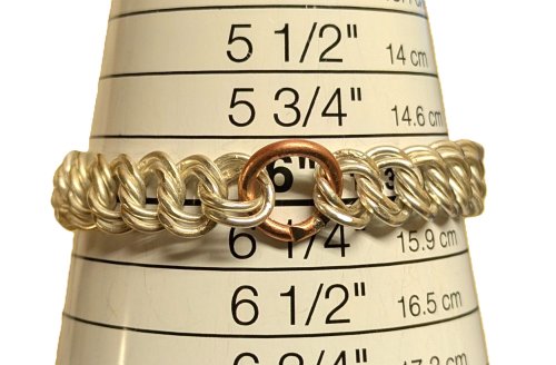 Judy Larson's Double Link Chain - , Chain Maille Jewelry, Making Chain, Chain Making , Butane Torch, Soldering, Solder, Chain Maille, chain mail, chainmaille, chainmail, , Practice with base metal wire before using precious metals.
